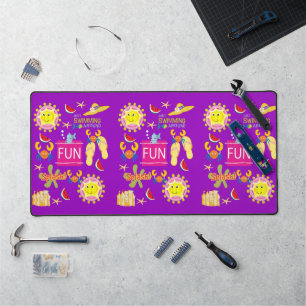 Desk Mat Summer Beach House Fun 