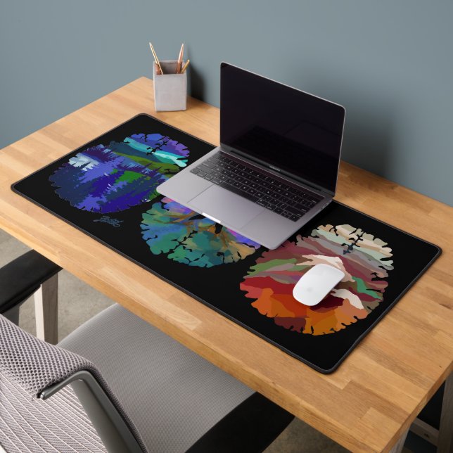 Desk Mat with Brain Art (Office 2)