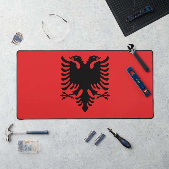 Desk Mat with flag of Albania (Workstation)