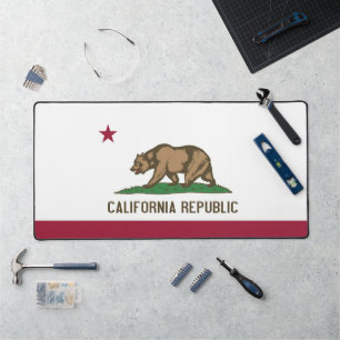 Desk Mat with flag of California, USA