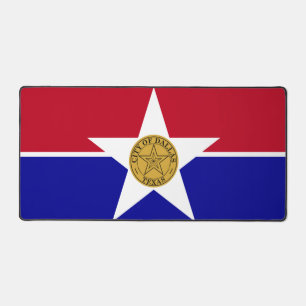 Desk Mat with flag of Dallas, USA