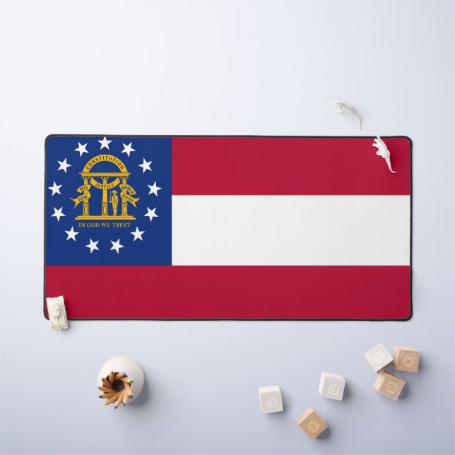 Desk Mat with flag of Georgia, USA (Kids Table)