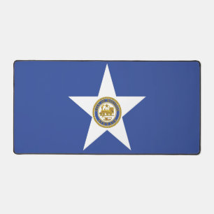 Desk Mat with flag of Houston City, Texas, USA