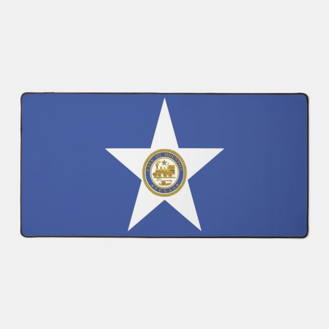 Desk Mat with flag of Houston City, Texas, USA (Front)