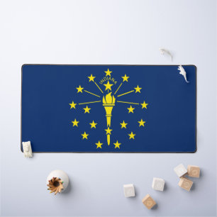 Desk Mat with flag of Indiana, USA