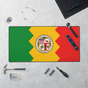 Desk Mat with flag of Los Angeles, USA
