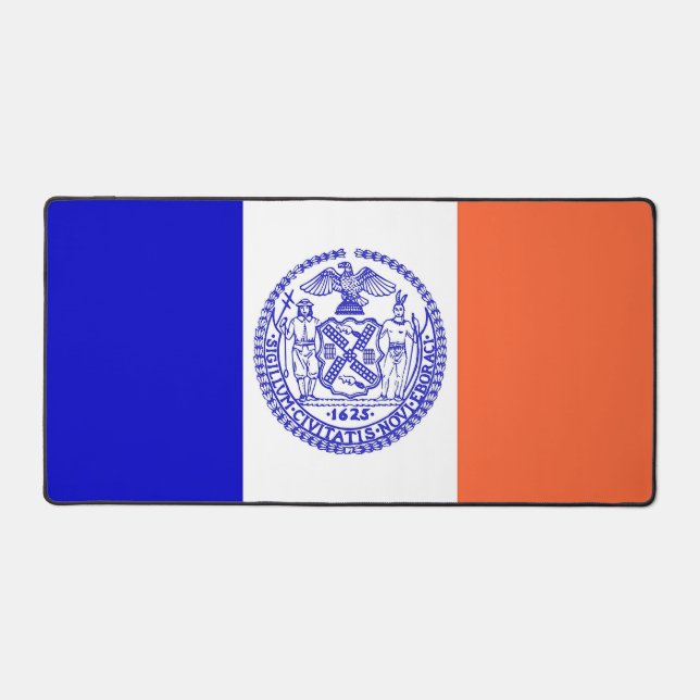 Desk Mat with flag of New York City, USA (Front)