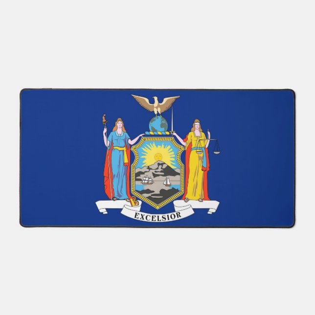 Desk Mat with flag of New York State, USA (Front)