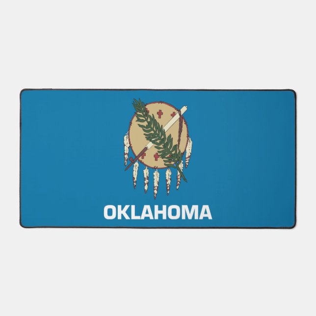 Desk Mat with flag of Oklahoma, USA (Front)