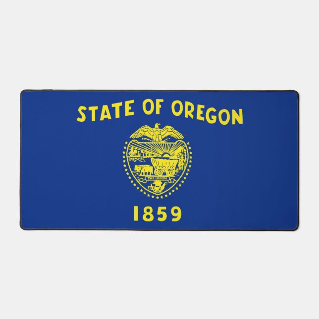 Desk Mat with flag of Oregon State, USA (Front)