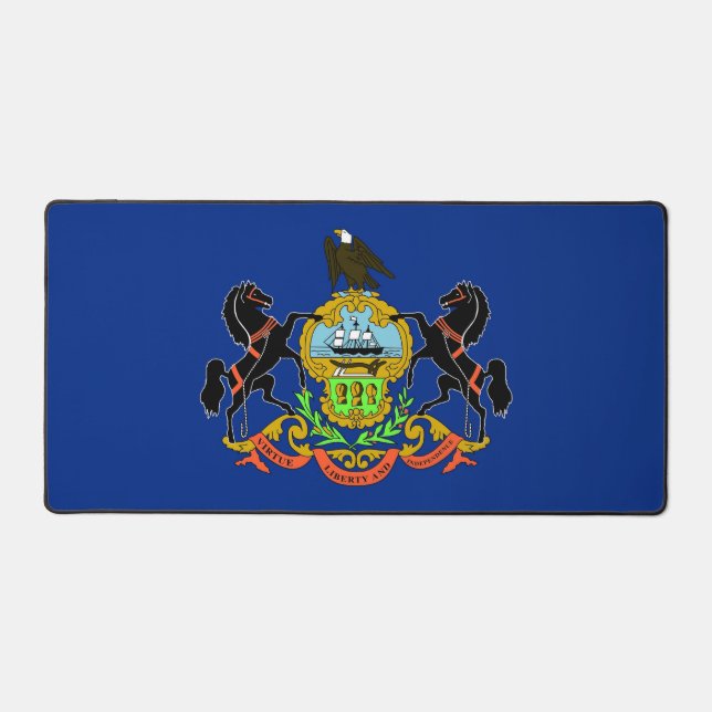 Desk Mat with flag of Pennsylvania, USA (Front)