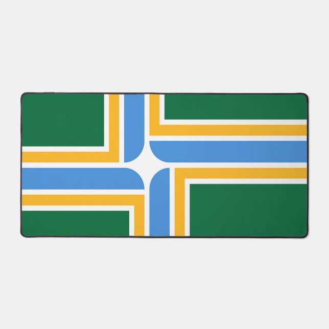 Desk Mat with flag of Portland, USA (Front)