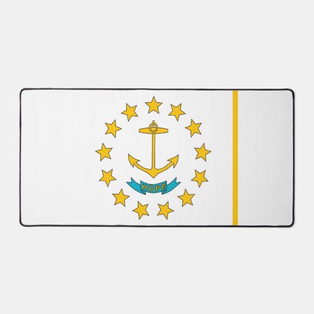 Desk Mat with flag of Rhode Island, USA (Front)