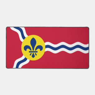 Desk Mat with flag of St. Louis, USA