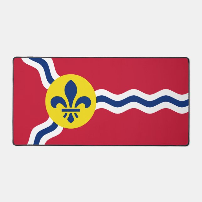 Desk Mat with flag of St. Louis, USA (Front)