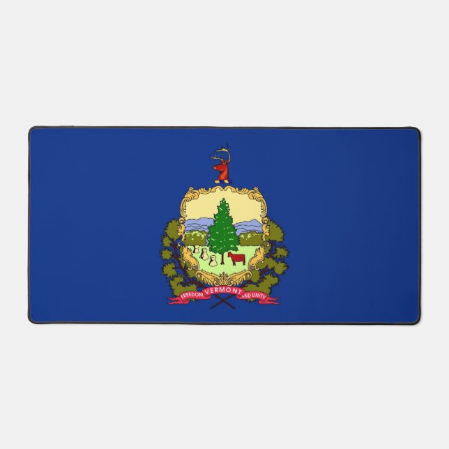 Desk Mat with flag of Vermont, USA (Front)
