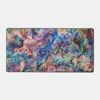 Desk Mats with Multicolored Abstract Illustration