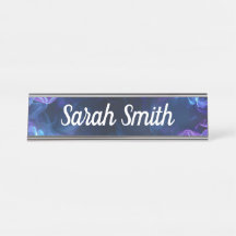 Desk name plate