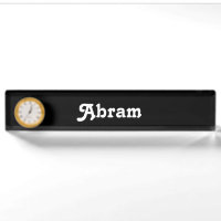 Desk Name Plate Abram