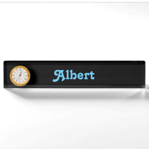 Desk Name Plate Albert