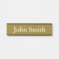 Desk Name Plate, Standard (2" x 8"), Silver