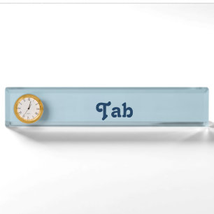 Desk Name Plate Tab