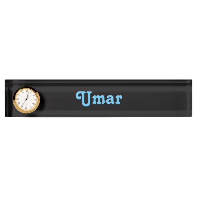 Desk Name Plate Umar (Front)