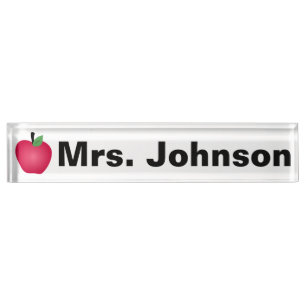 Desk Nameplate for Teacher