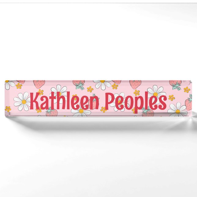 Desk Nameplate for teacher, principal or office (Front)