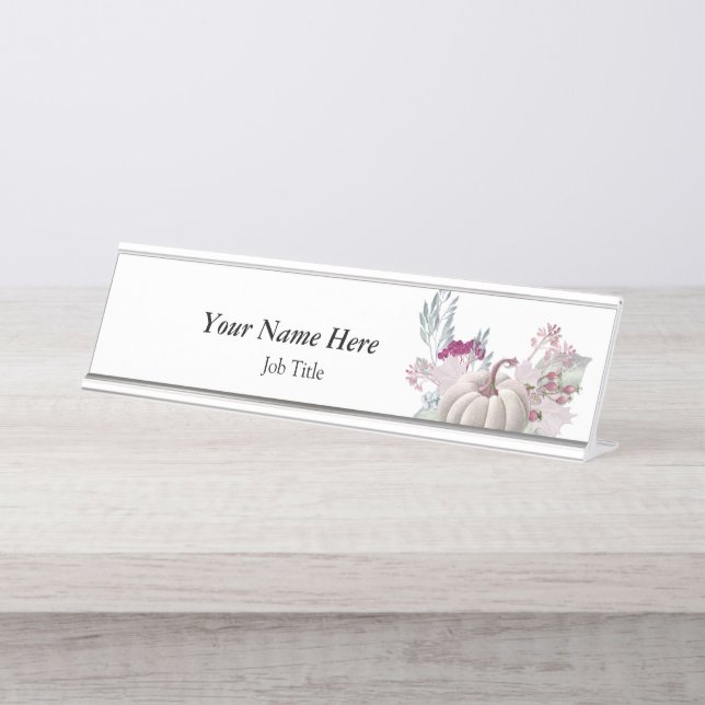 Desk Nameplate Template (Front)