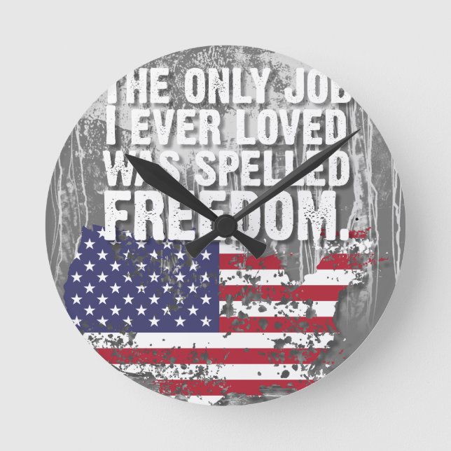 Desk Organizer – Freedom Job Round Clock (Front)
