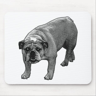 Desk Snow Dots Mouse Mat