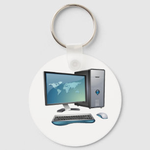 Desktop Computer Keychain