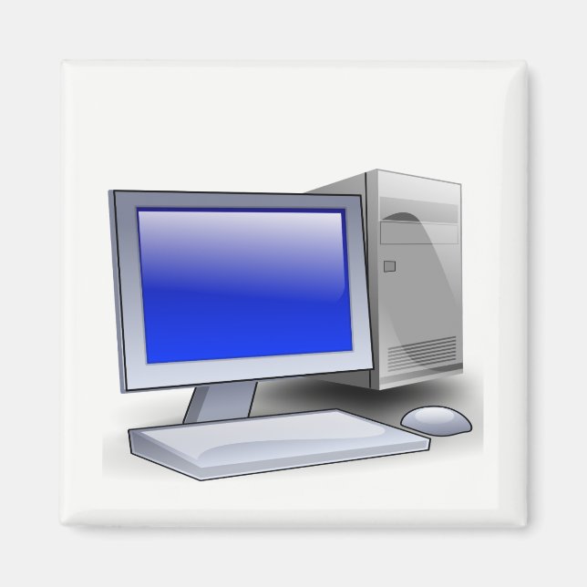 Desktop Computer Magnet (Front)