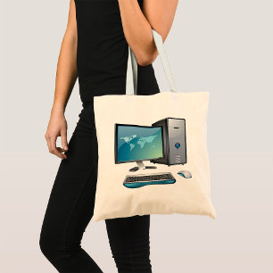 Desktop Computer Tote Bag