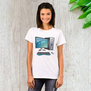 Desktop Computer Womens T-Shirt