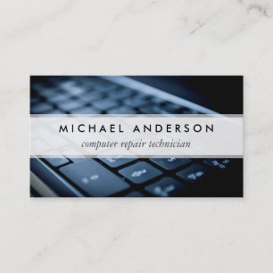 Desktop Laptop Computer Repair Technician Business Card