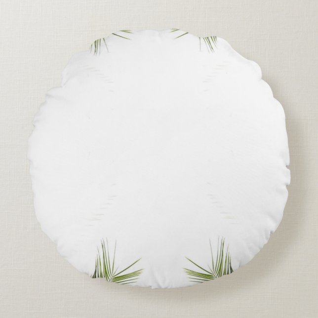 Desktop leaf tree nature round cushion (Front)