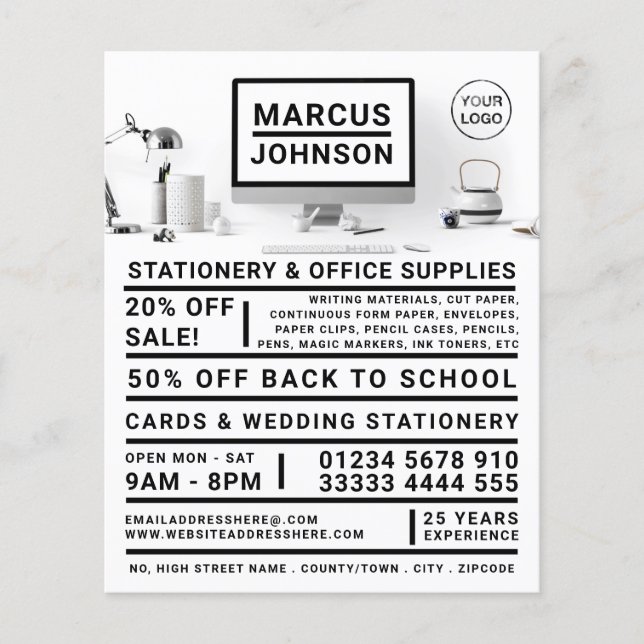 Desktop, Stationery & Office Supplies, Stationer Flyer (Front)