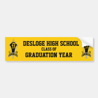 DESLOGE HIGH SCHOOL BUMPER STICKER