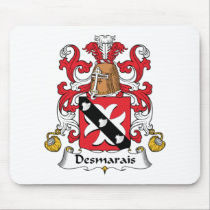 Desmarais Family Crest Mouse Mat