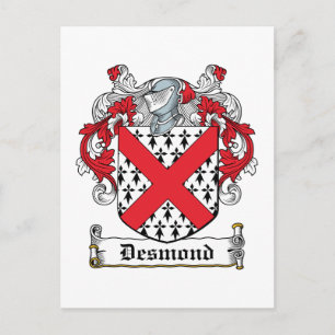 Desmond Family Crest Postcard