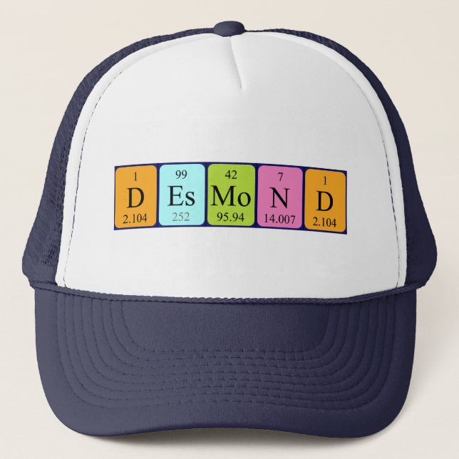 Desmond periodic table name hat (Front)