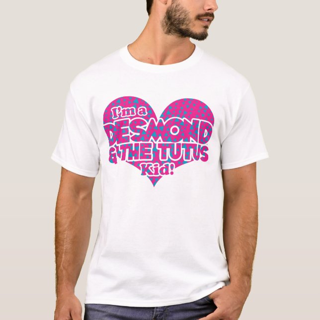 Desmond & The Tutus - Blue & Pink Triangles T-Shirt (Front)