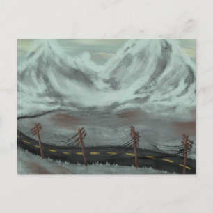 Desolate Road Holiday Postcard