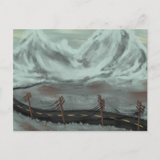 Desolate Road Holiday Postcard (Front)