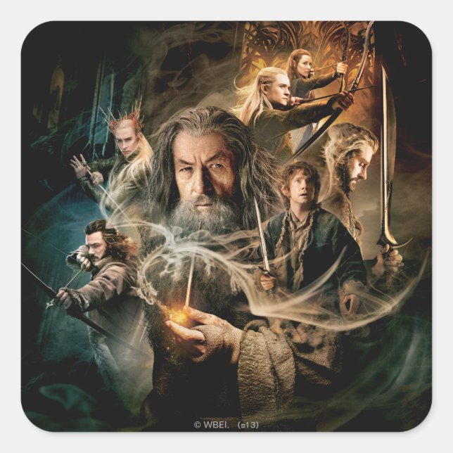 DESOLATION OF SMAUG™ Characters 2 Square Sticker (Front)