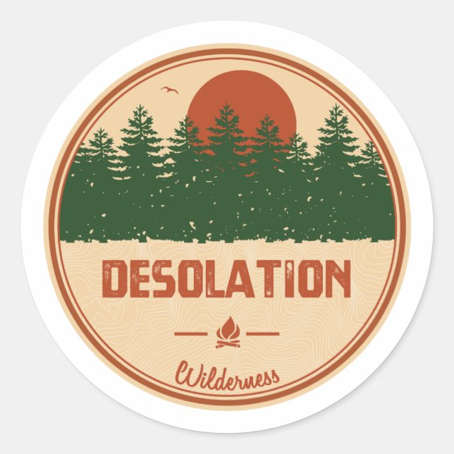 Desolation Wilderness California Classic Round Sticker (Front)