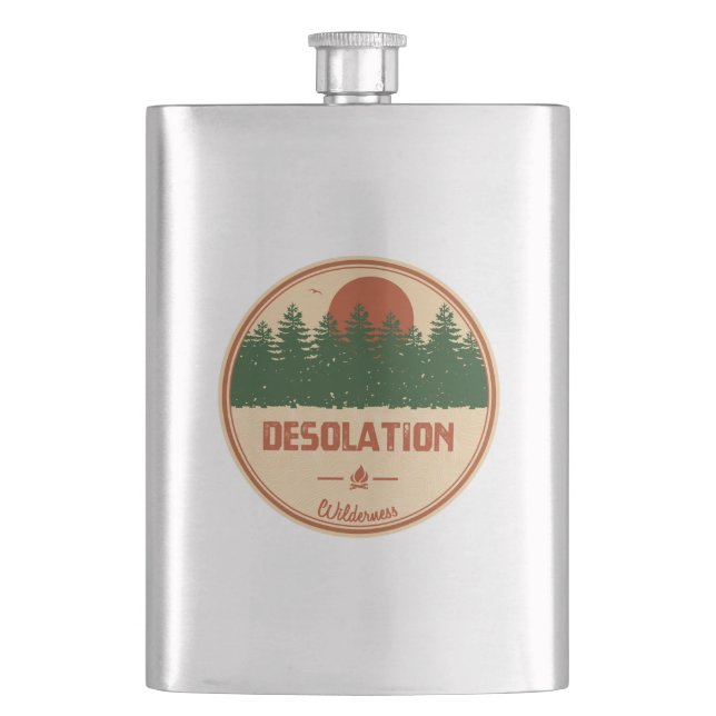 Desolation Wilderness California Hip Flask (Front)