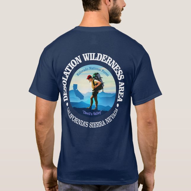 Desolation Wilderness (Hiker 4) T-Shirt (Back)